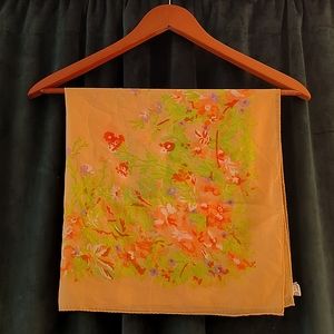 Vintage Baar & Beards Sheer Floral Scarf